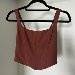 Abercrombie & Fitch cropped corset style XS top